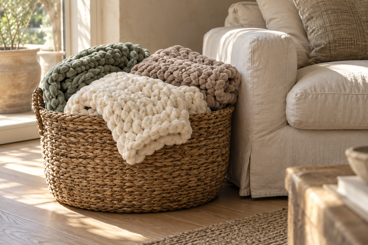 How to Store Blankets Without Hiding Them Away
