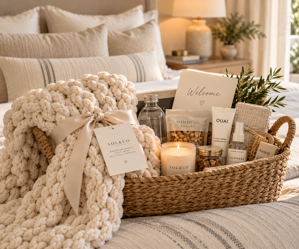 What to Put in a Luxury Houseguest Welcome Basket
