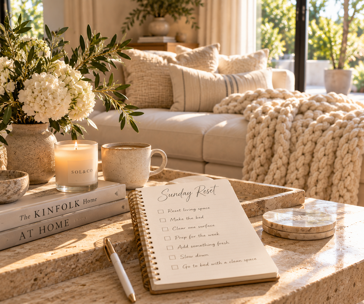 The Sunday Reset: 7 Small Ways to Make Your Home Feel Better for the Week Ahead