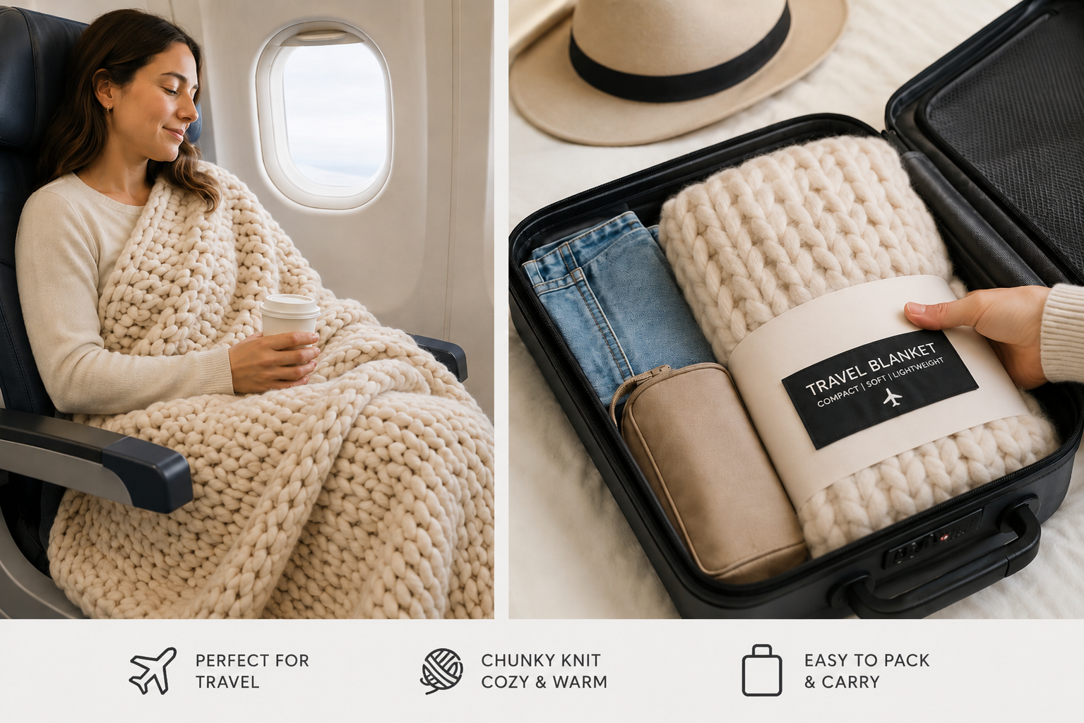 The Ultimate Travel Blanket: Why a Luxury Knit Blanket Is the One Travel Essential You Didn't Know You Needed